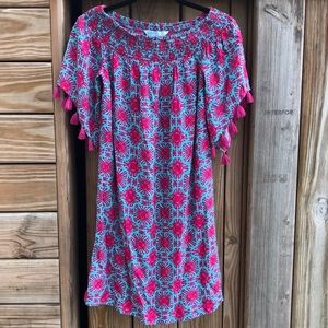 NWOT! - ESCAPADA LIVING Resort Wear Tasseled Sleeve Dress/Swim Cover-up